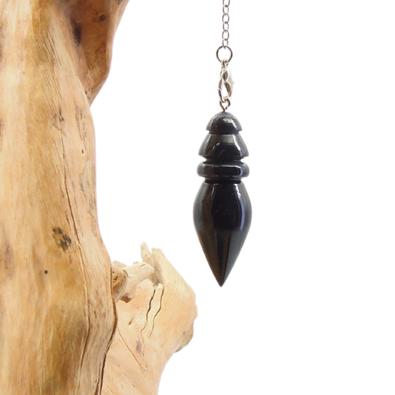Pendule divinatoire galalithe bleue