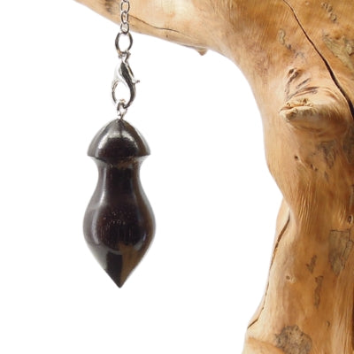 Pendule artisanal de radiesthésie en bois de fer