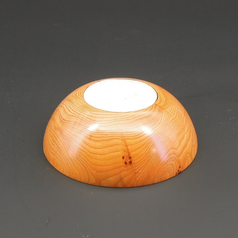 Bougeoir bois d'if de Bourgogne.