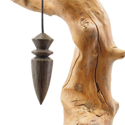 Pendule artisanal de radiesthésie en morta cordon collé