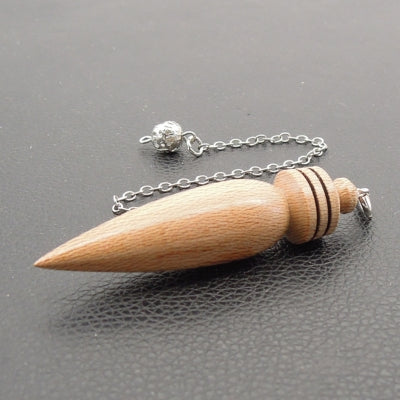 Pendule artisanal de radiesthésie en platane