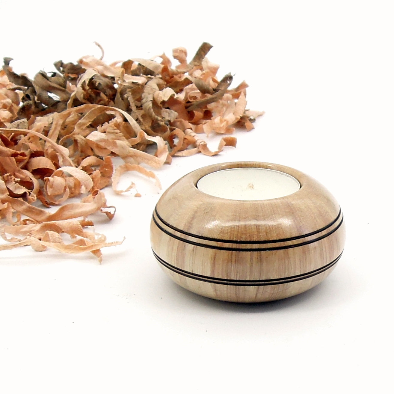 Bougeoir bois de charme de Bourgogne.