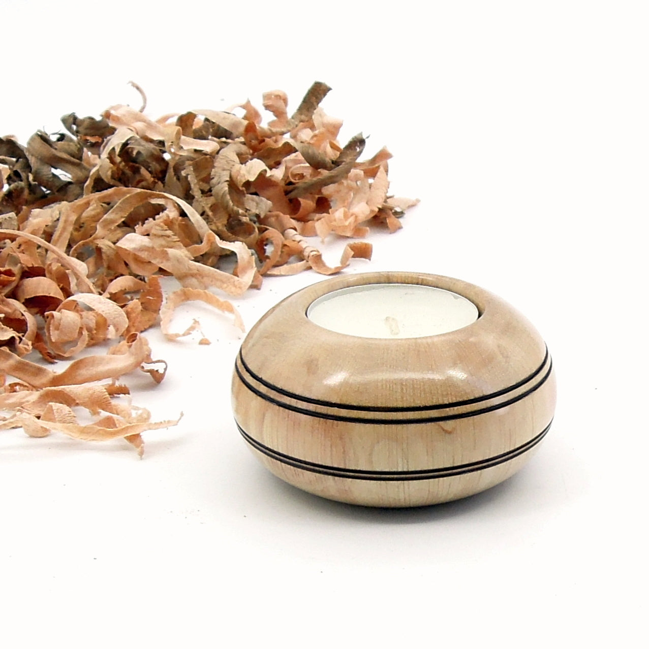 Bougeoir bois de charme de Bourgogne.