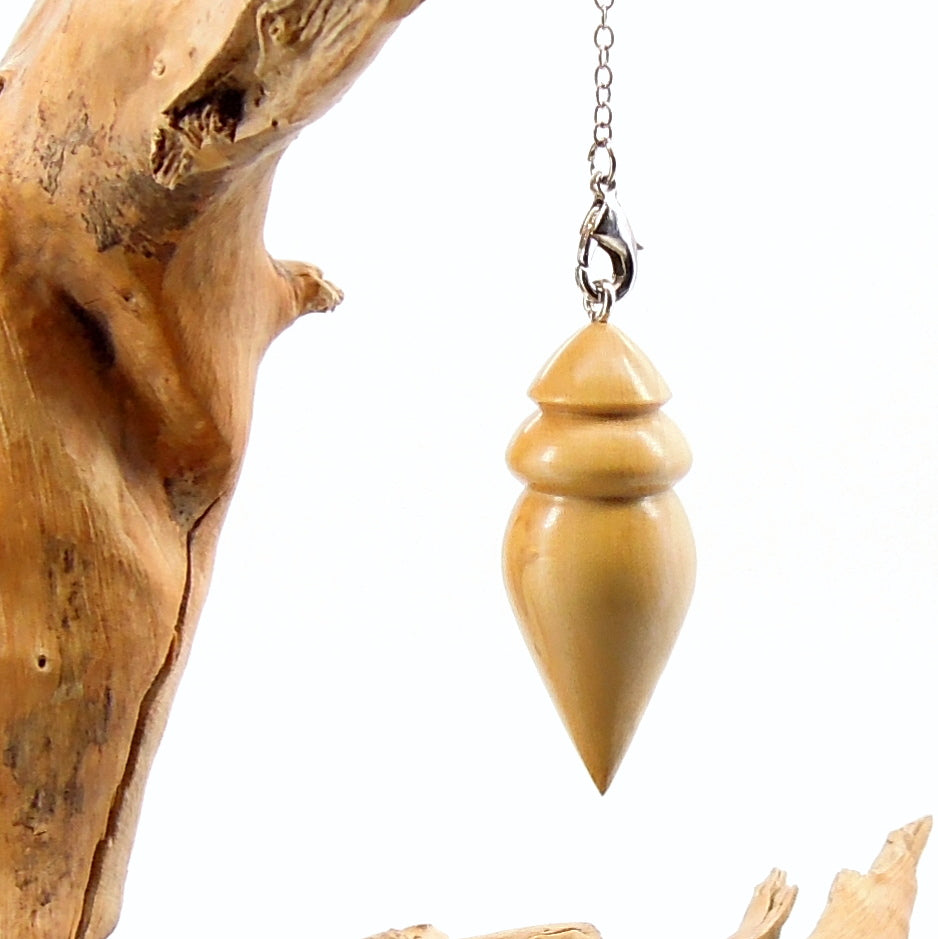 Pendule de radiesthésie en bois de buis
