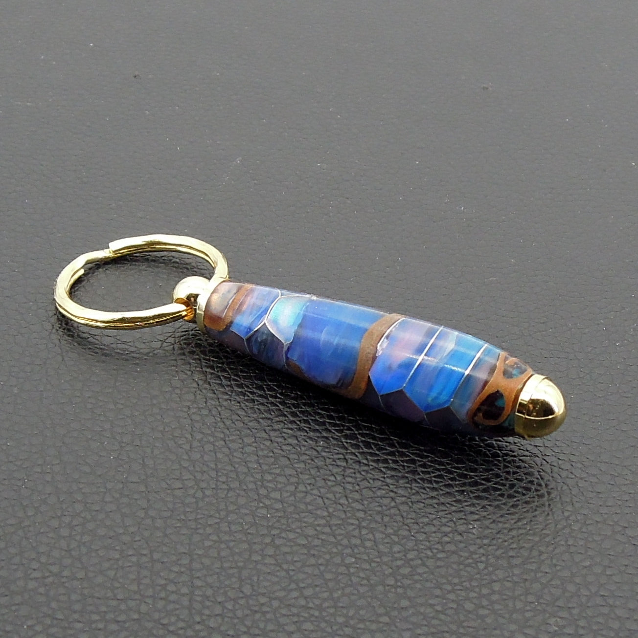 Porte clefs résine inclusion cannelle