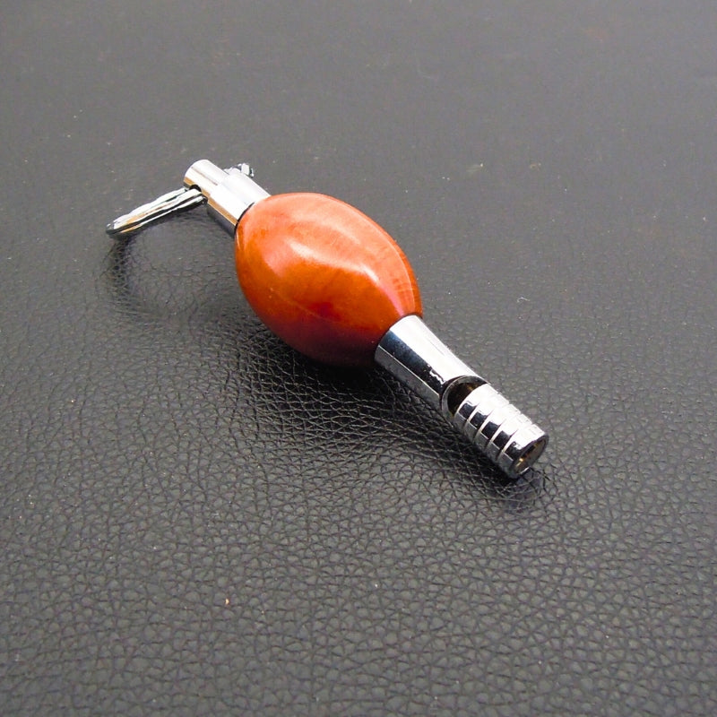 Porte clefs sifflet racine de bruyère.