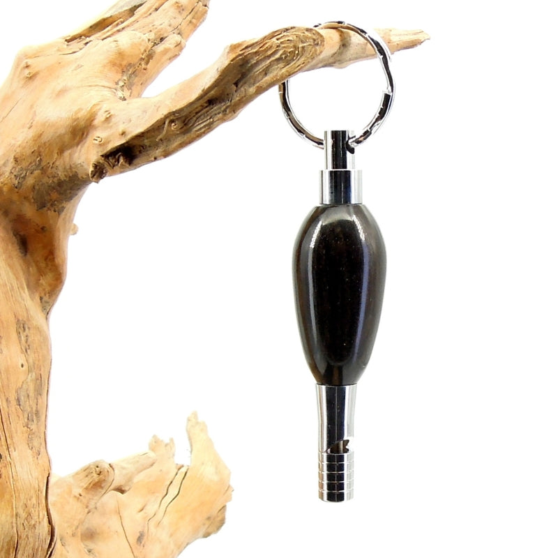 Porte clefs sifflet ébène.