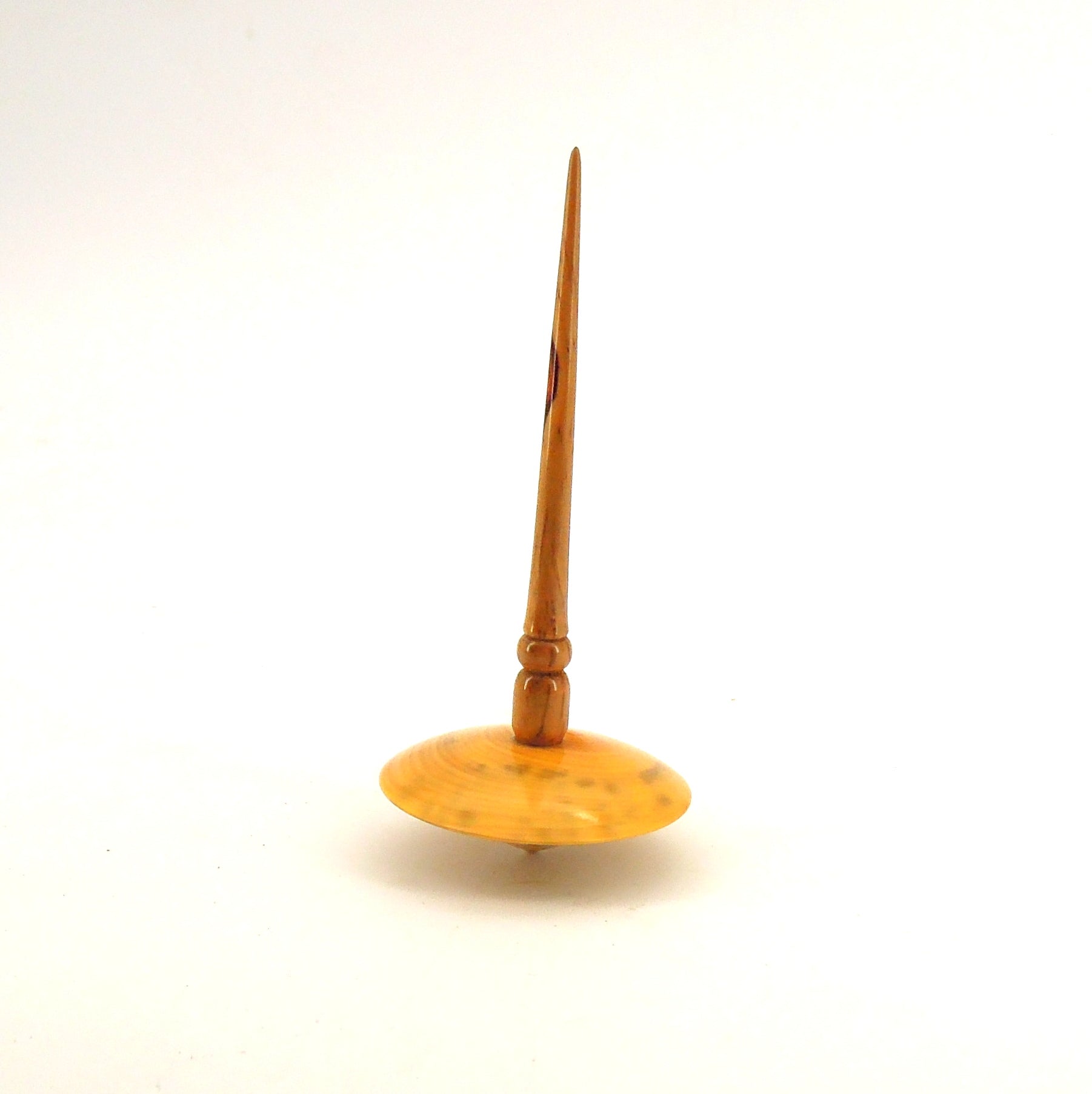 Toupie en bois de vieux buis et queue en cocobolo