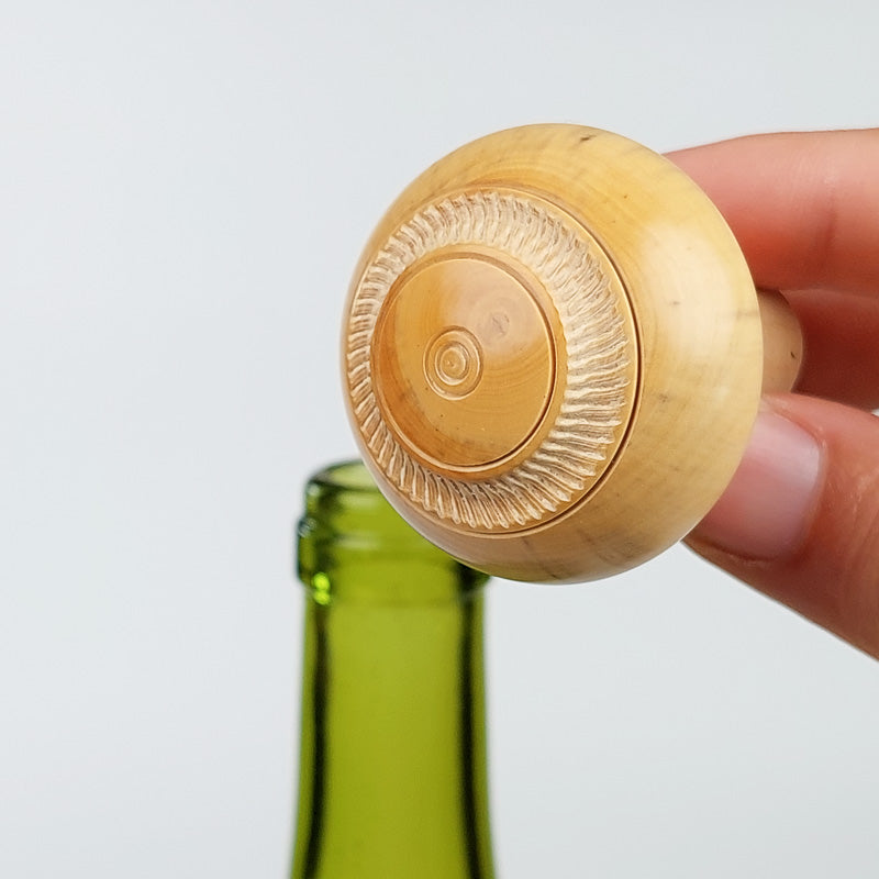 Bouchon en Bois de buis texturé