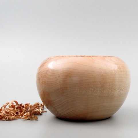 Pot en bois d’érable de Bourgogne. (présence de loupe) #1