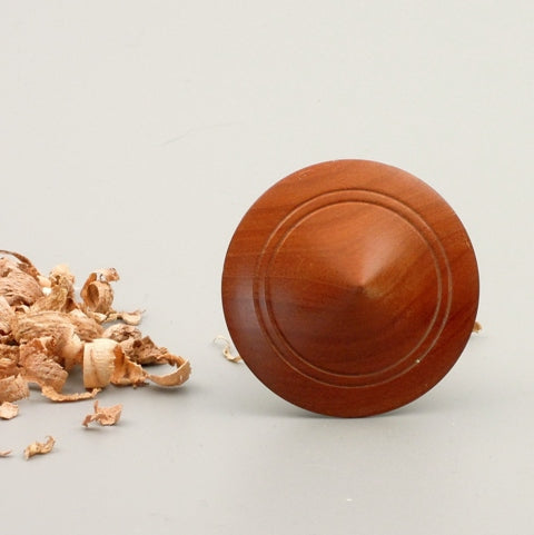 Toupie en bois de prunier de Bourgogne corne et corne de