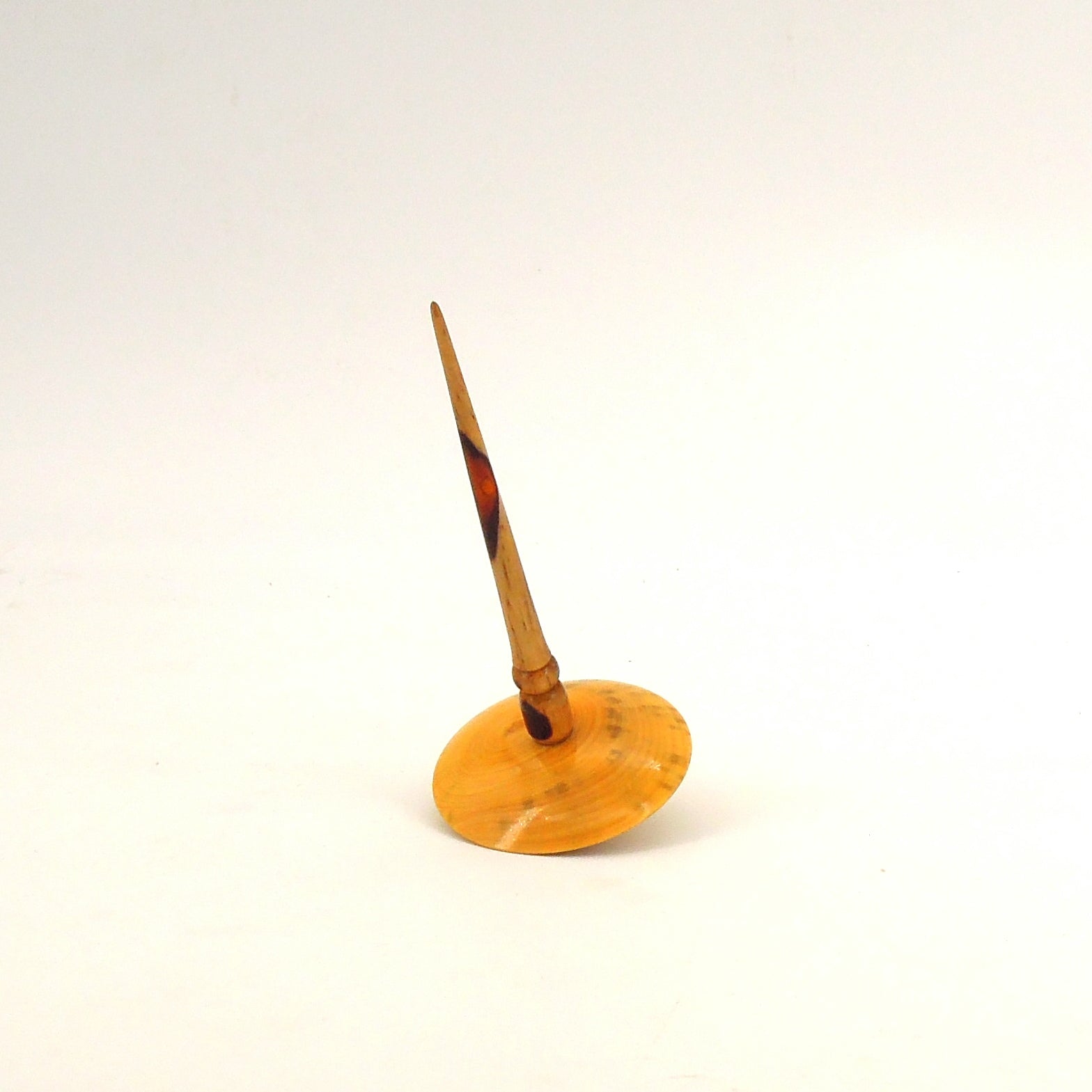 Toupie en bois de vieux buis et queue en cocobolo