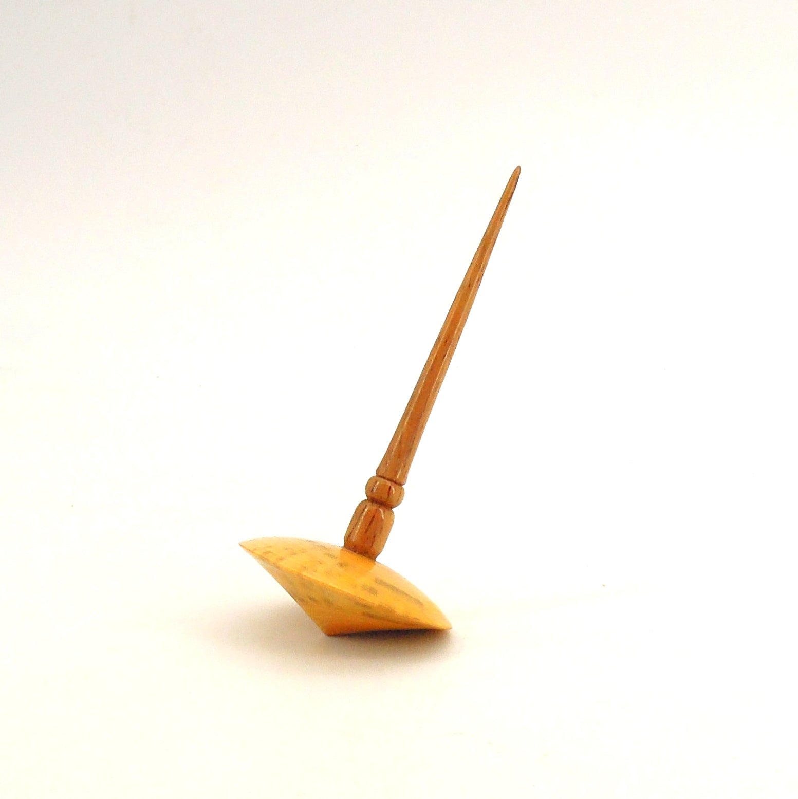 Toupie en bois de vieux buis et queue en cocobolo