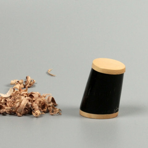 Boite en bois de buis de bourgogne et corne de buffle. #1